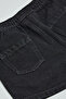 Washed Denim Shorts with Drawstring Waist - 4