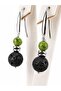 Jade and Volcanic Stone Earrings |   Natural Stone Earrings - 3