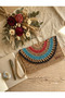 Paper String Portfolio Bag Colorful Straw Handbag Portfolio, Clutch Bag - 4