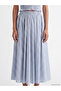 Trendlucky Plaid Flared Skirt with Elastic Waist and Difference in Color - 3