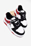 Children's Unisex Black White Red Comfortable Fit Orthopedic Velcro Sneaker - 3