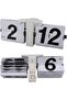 Flip Clock with Large Number Display – Vintage Mechanical Digital Desk Clock for Bedroom, Office & Living Room - 8