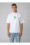Overthinker Oversize Fit Men's T-Shirt - White - C101 - 3