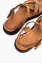 Henrika Genuine Leather Tan Suede Women's Sandals - 6