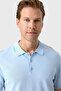 Blue Regular Fit Polo Neck Knitwear T-Shirt - 3