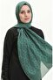 شال منقوش بتصميم عرقي 70225-01 أخضر - 2