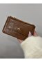 Women's Tan Leather Look Multi-Compartment Mini Wallet & Card Holder |   Functional Design with Zippered Coin Compartment and Snap Fasteners