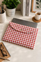 13-14 Inch -15.6 Inch Red Checkered Pattern Laptop Sleeve, Women's Notebook Sleeve, Briefcase - 4