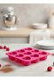 9-Cavity Heart-Shaped Silicone Cake and Chocolate Mold - Pink Mini Muffin and Dessert Mold - 5