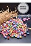 8 mm Pastel Barrel Figure Oval Beads (25 Grams 115 Pieces) Plastic Mixed Color Jewelry Hobby Beads