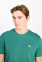 Crew Neck T-Shirt Green Men's Short Sleeve T-Shirt - 4