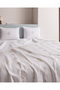 Victoire Double 100% Cotton Karde Printed Pique Set - Beige - 4