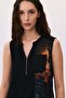 Zippered Digital Printed Stone Pocket Athlete's Shirt - 3