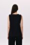 Zippered Asymmetrical Crinkle Tank Top - 5