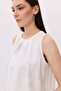 Pleated undershirt with stone detail - 5