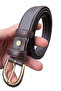 Women's 100% Genuine Leather Belt Classic Dress and Jeans Belt - 3