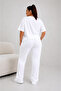 Women's Plus Size Compatible Oversize Short Sleeve Tracksuit Set (You Can Get 1 Size Smaller) - 2