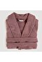 Solid Bamboo Unisex Bathrobe Ashy Rose - 8