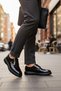 2872 Men's Black Classic Loafer Shoes - Stylish Casual Special Occasion Men's Lace-Up Classic Leather Shoes - 5