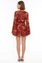 Women's Plus Size Abstract Patterned Flounce Spanish Sleeve Beach Blouse Shorts Set Mini Length Daily Casual - 5