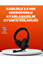 Stereo Red Headphones with Soft Pads and Microphone