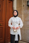 Women's Ankle Tie Detail Side Tie Shirt White - 5