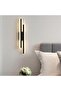 Wall Light LED Indoor, 16W 1800LM Wall Lamp Modern, Warm White 3000K, Black Long Wall Sconce Acrylic for Bedroom, Living Room, Corridor, Hallway