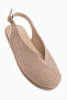 Avin Genuine Leather Mink Suede Women's Slingback Ballerinas