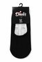 Men's Black Bamboo Ballerina Socks Boxed 12-Piece Seamless Anti-Removal Silicone Ballerina Socks - 3