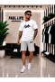 Unisex Wide Cut T-Shirt and Shorts Set with Mountain View Print