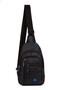 Np 2333 Shoulder and Waist Bag with Headphones and USB Port Black Blue - 2