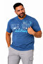 Large Size Cotton Comfortable Fit Daily Use Crew Neck Men's T-Shirt