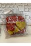 Red Gold Double Sided Heart Glitter Eva Pendant Ornament 1.35 cm 1 Piece - 2