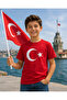 Children's Moon Star Printed Red Turkey T-Shirt
