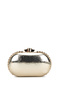 Women's Faux Leather Gold Evening Dress Bag