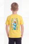 Round Neck Back Print Detailed Short Sleeve Boys' T-Shirt - 4