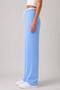 Women's Elastic Waist Wide Leg Sweatpants with Stripes on the Front - 5