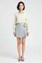 Women's Plus Size Mini Shorts Skirt Waist Belt Buckle Pleated Woven Polyester Casual Comfortable Daily Modern - 4