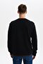 Ar-Ma Men's Crew Neck Sweatshirt Basic Without Print Without Pockets Knitted Fabric Regular Fit 65% Cotton 35% Poly - 5