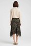 Women's Midi Skirt A-Line Flounced Tulle Knitted Paisley Pattern Regular Waist Lined Comfortable Casual Modern Stylish - 5