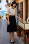 Women's Plus Size Maxi Skirt Tulle Fabric Ethnic Pattern Shirring Detailed Boho Chic Stretchy Knitted Daily Casual - 2