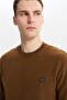 Ar-Ma Men's Crew Neck Sweatshirt Basic Without Print Without Pockets Knitted Fabric Regular Fit 65% Cotton 35% Poly - 2