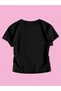 Women's Marine Style Printed Crew Neck Slim Crop Tshirt - 3