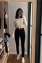 Women's Mom Fit 5 Pocket Black Skinny Jeans - 6