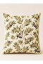 Olive Harmony 4-Piece Digital Print Polyester Kirlent Cover Set (Kr) - 5
