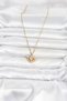316L Steel Chain Gold Color Winged Heart Model Women's Necklace - 2