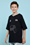 PlayStation Print Oversized T-Shirt with Crew Neck and Short Sleeves - 3
