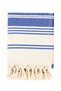 Striped Peshtemal |   100% Cotton, Natural Fringed |   Beach, Pool, Spa, Hammam, Sports, Travel Towel (90X180 cm) - 4