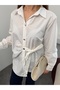 Women's Shirt with Tie at the Waist - 4