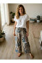 Women's summer patterned viscose trousers - 2